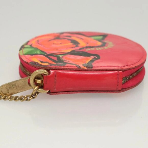 LOUIS VUITTON Vernis Rose Porte Monnaie Chapeau Coin Purse - Picture 5 of 15